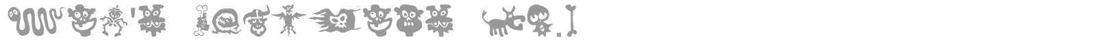 Sam's Dingbats font preview